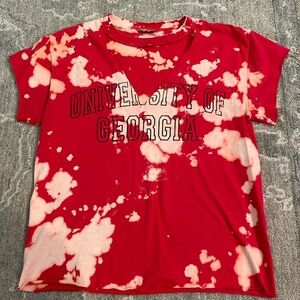 UGA Acid Wash Custom Shirt
